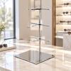 Stainless Steel Eyewear Display Stand Space-Saving for Showroom Displays