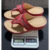 New slippers women's summer fashion rhinestone wedge sandals large size thick-soled pinch flip-flops