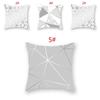 Soft Silver Gray Geometric Pillowcase For A Cozy And Stylish Home Decor