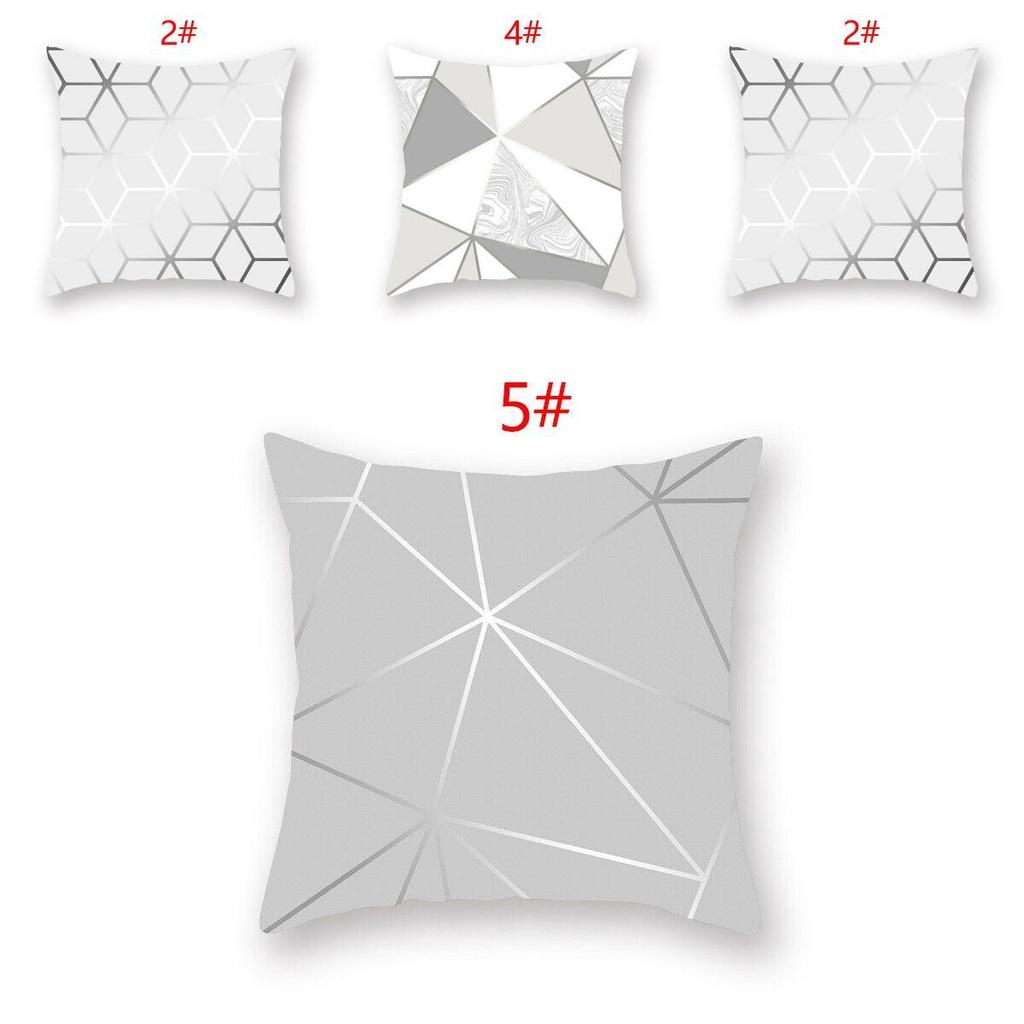 Soft Silver Gray Geometric Pillowcase For A Cozy And Stylish Home Decor