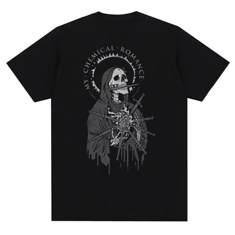 My Chemical Romance Band Mens and Womens Printed TShirts Vintage Mens and Womens Loose Clothes Unisex TShirts