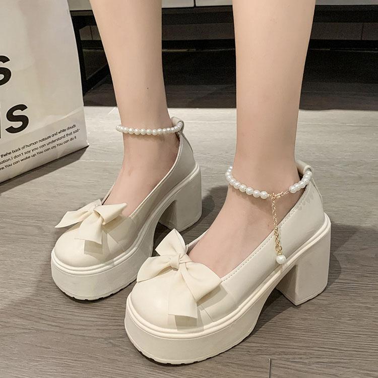 Fashion Women Shoes 2024 New Girl Lolita Shoes JK Uniform Shoes PU Leather Heart Ankle with Maryzhen Shoes Cute Sexy Retro British Style