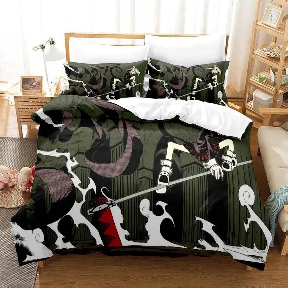 Soul Eater Bedding Set Single Twin Full Queen King Size Bed Set Adult Kid Bedroom Duvet Cover Sets 3D Print Anime Bed Sheet Sets