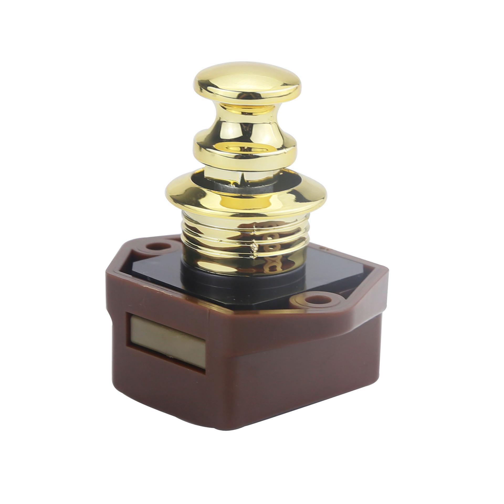 

Keyless RV Cabinet Door Lock with Button Handle