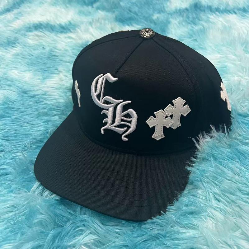 Summer trendy hip-hop hat men s ch white leather cross blue baseball cap