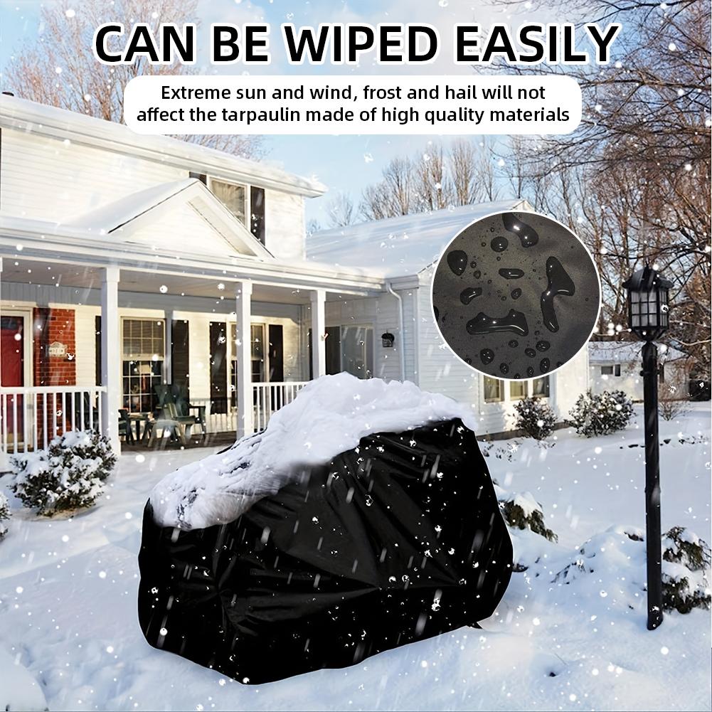 Lawn Mower Cover 210D Oxford Cloth Sun Protective Cover Waterproof Tractor Cover for Lawn Mowers Covering