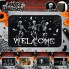 Halloween Skull Welcome Entrance Doormat Home Decoraions Carpet for Living Room Kitchen Non-slip Doormat Bathroom Foot Pad