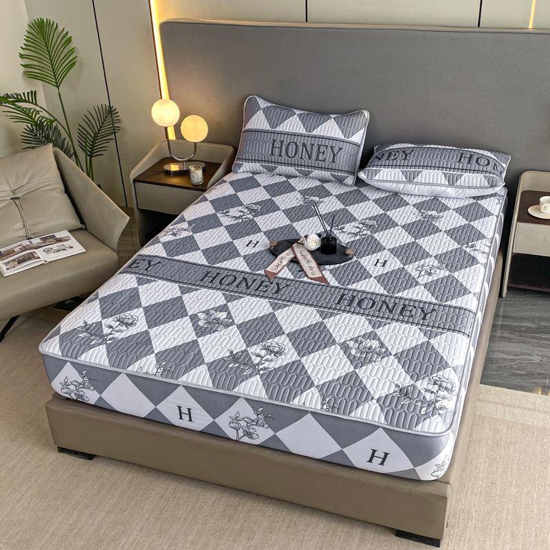 Nezha 2 bed cover latex mat three-piece set summer machine washable summer cooling mat air conditioning soft non-slip mat