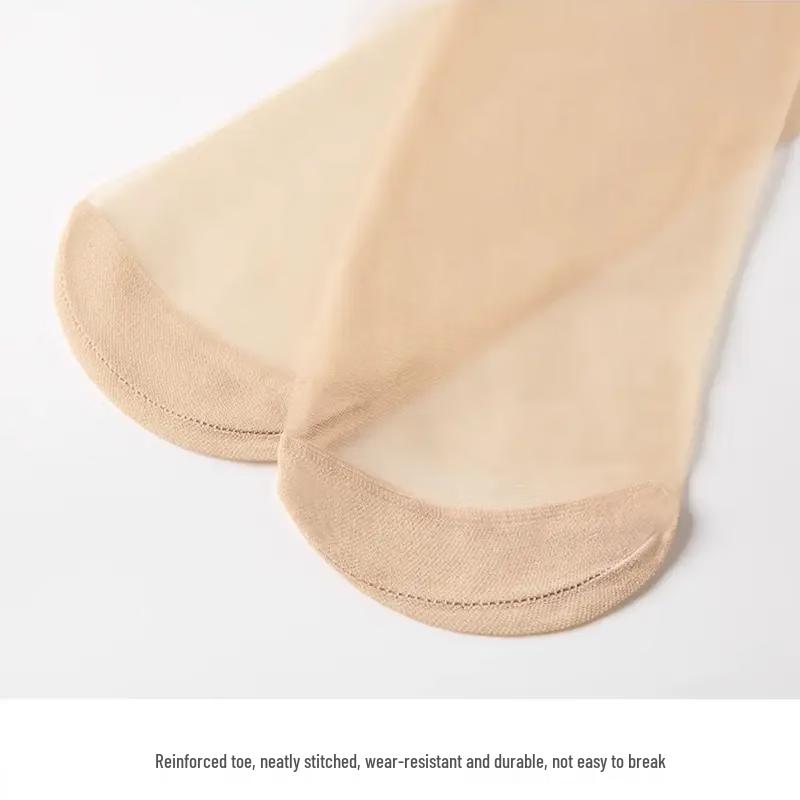 Langsha Women's Anti-Snag Core-Spun Short Silk Socks