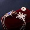 Fashion Tassel Crystal Cross Chain Brooch Women's Shirt Collar Pins and Brooches Personality Lapel Pin Buckle Women Accessories