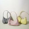 2026 New Arrival Women Crescent Underarm Bag Niche Minimalist Candy Color Single Shoulder Handbag Purse