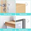 Round Transparent Soft Silicone Non-slip Door Stopper Muffler Wall Protector Self-adhesive Door Handles Bumper Protective Plug