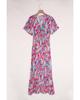 Azura Exchange Geblümtes Wickel-Maxikleid mit V-Ausschnitt