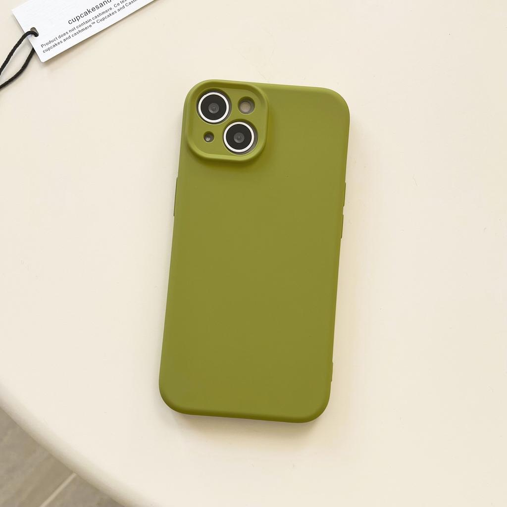 Etui na telefon For IPhone 17 Promax dla Apple 16 Płynny Silikon 14 Proste Jednolity Kolor 13 Odporne na Upadki Pokrowiec Ochronny