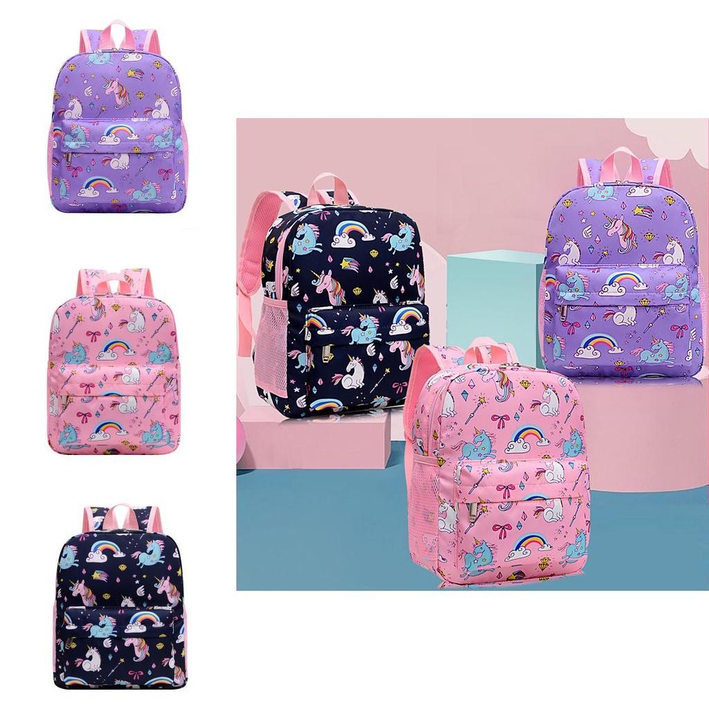 Stylish Unicorn Themed School Backpack For Children With Floral Patterns And Comfort
