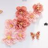 3D Crepe Paper Flower Wedding Decoration Set for Bedroom Wall