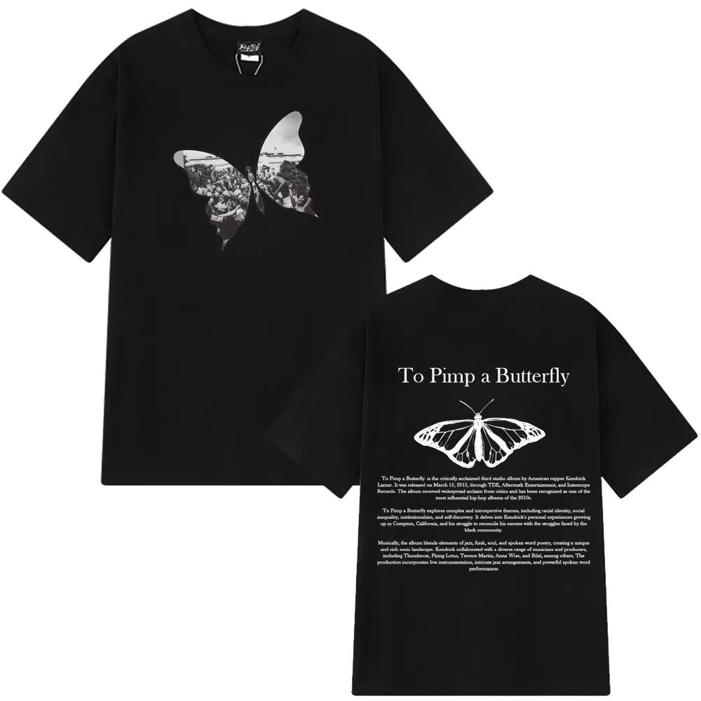 

Kendrick Lamar To Pimp A Butterfly Harajuku T Shirt Man s Woman Fashion T-shirts Summer Short-sleeved Casual T-shirts S