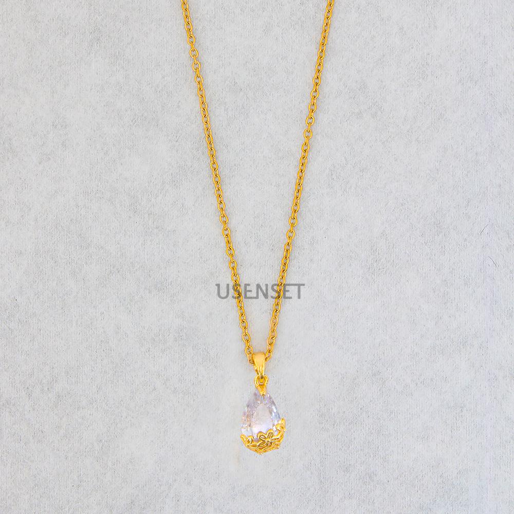 Women s French Retro 18K Gold-Plated Stainless Steel Hip Hop Pendant Necklace - High-End Summer Style YS102