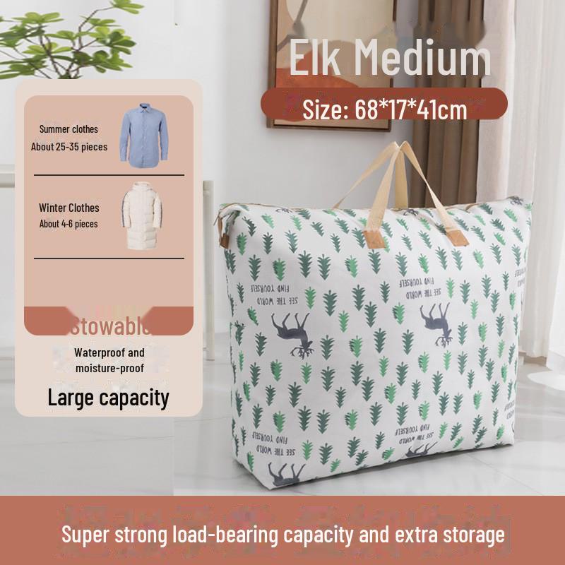 

Портативная стеганая сумка с рисунком для хранения одежды и постельных принадлежностей для детского сада Medium [68*17*41]