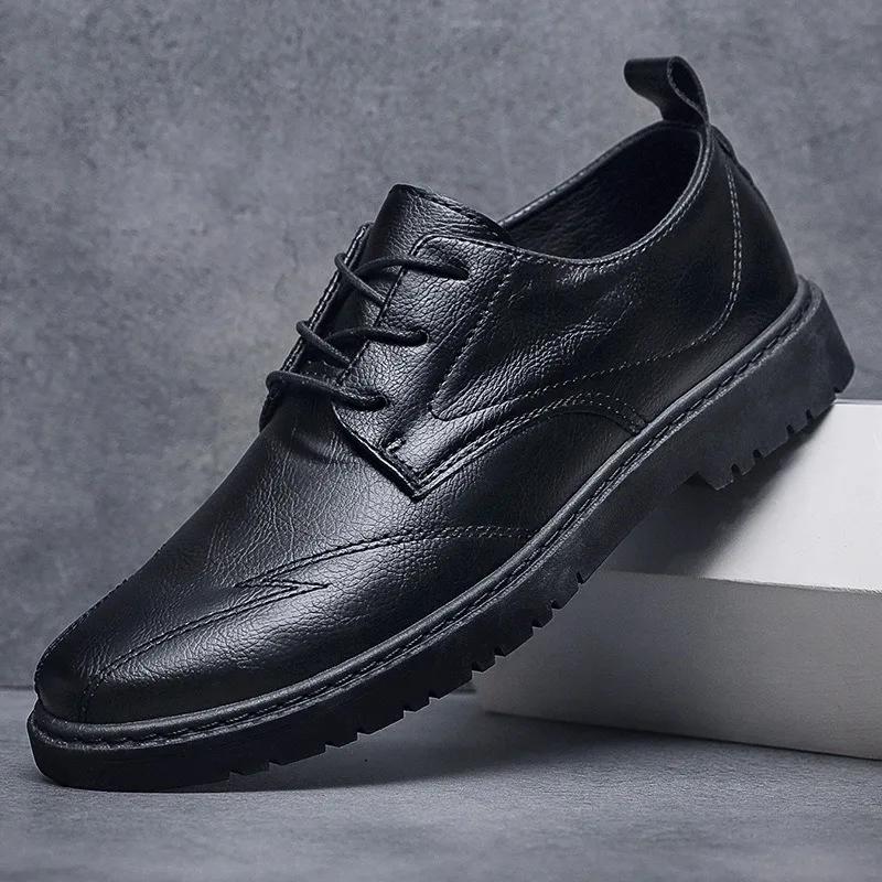Affärsmäns Formella Skor Mode Herrars Fritidsskor Bekväma Slitstarka Herrars Platåskor Nya Sociala Skor Herr