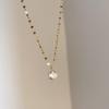 Elegant Six-Claw Diamond Necklace for Women - Simple, Cold, and High-End Clavicle Chain