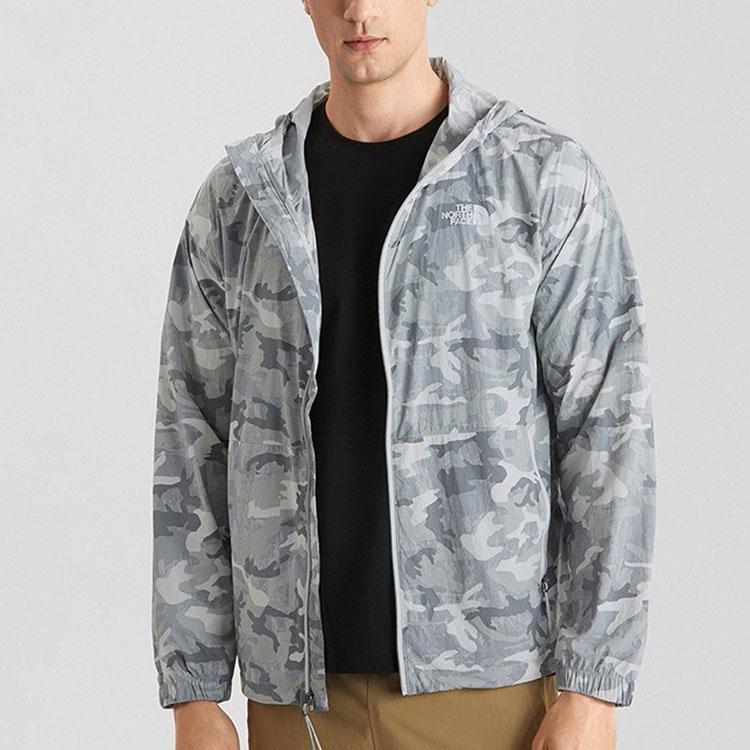 The North Face Breathable UV Protection Sun Protection Clothing Men's White Camouflage NF0A5JY6-6M2
