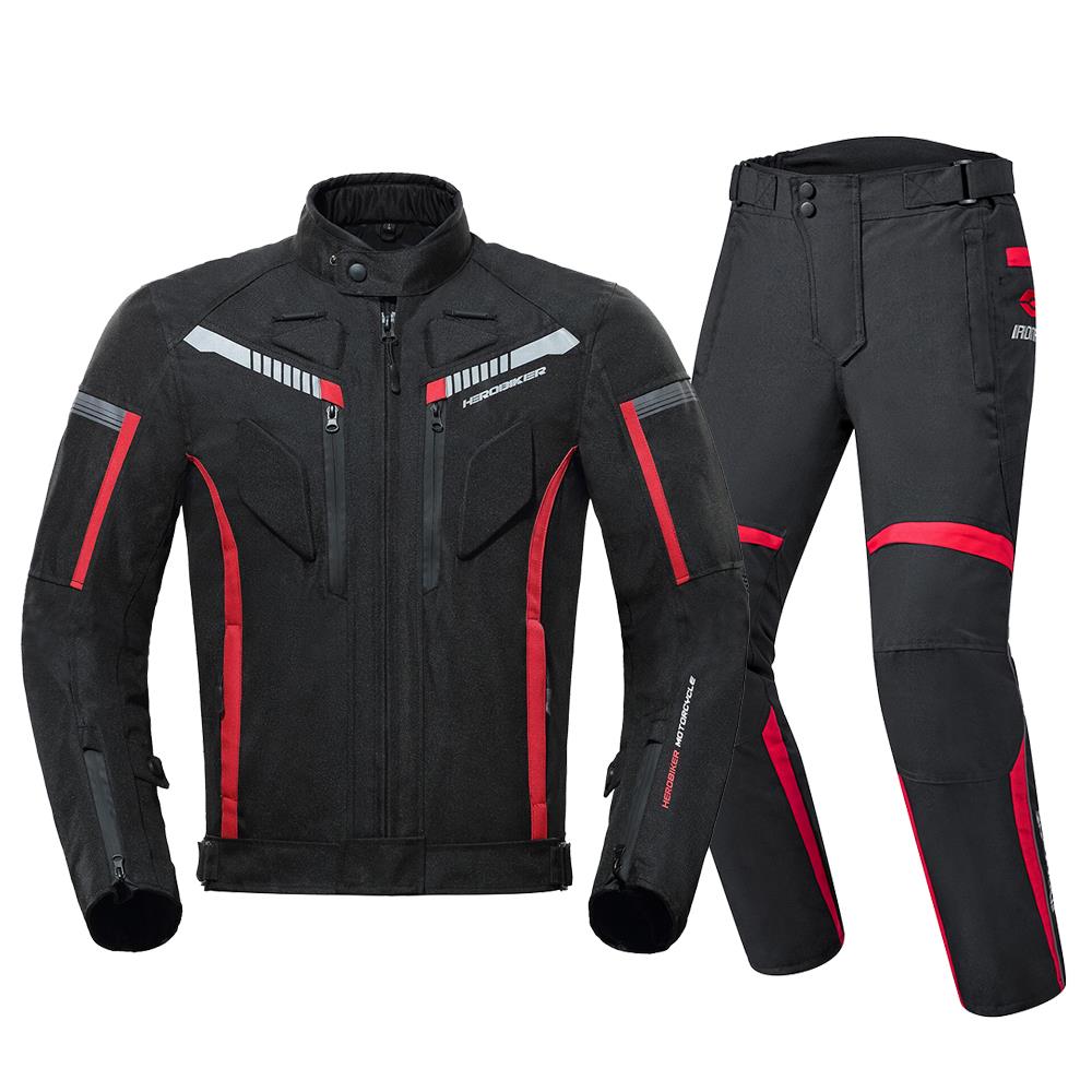 HEROBIKER Waterproof Motorcycle Jacket Men Moto Jacket Wearable Motorbike Biker Riding Racing Suit Body Armor Protection###