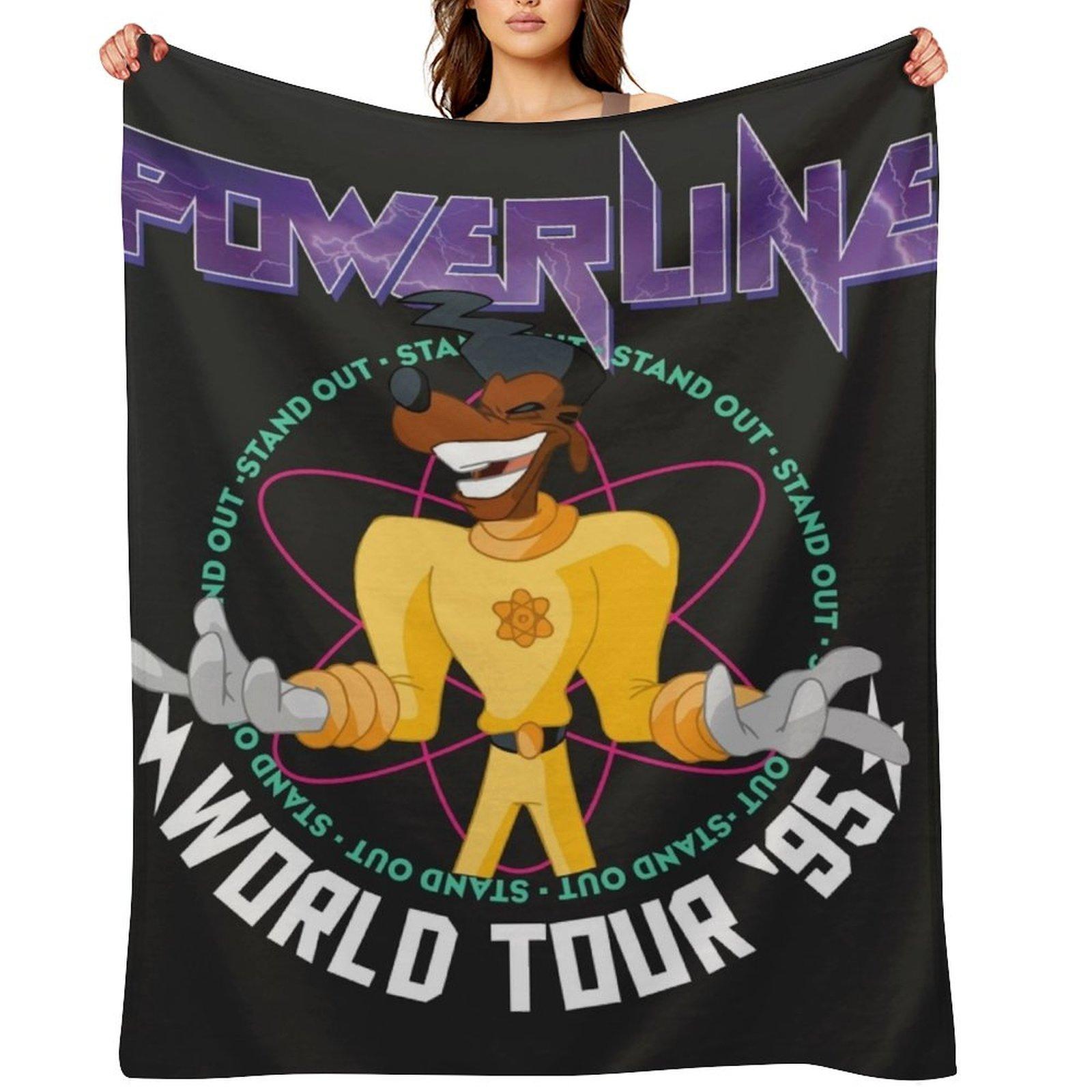 POWERLINE Throw Blanket Thins Sofa Throw For Decorative Sofa Stuffeds Blankets 30x40in