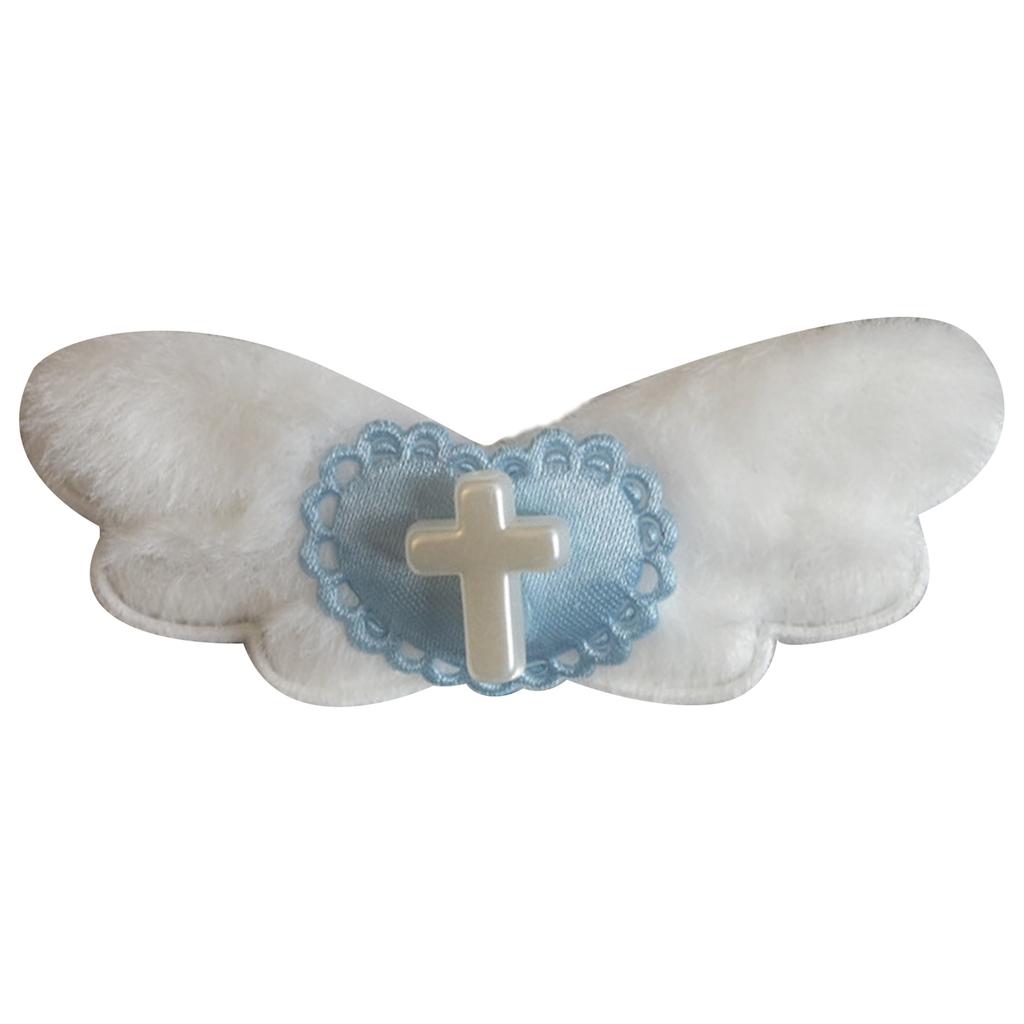 Gothic Y2K Angel Wing Hair Clip Aesthetics Sweet Cross Heart Hairpin Barrettes Bobbypins Hair Accessories for Side Bangs