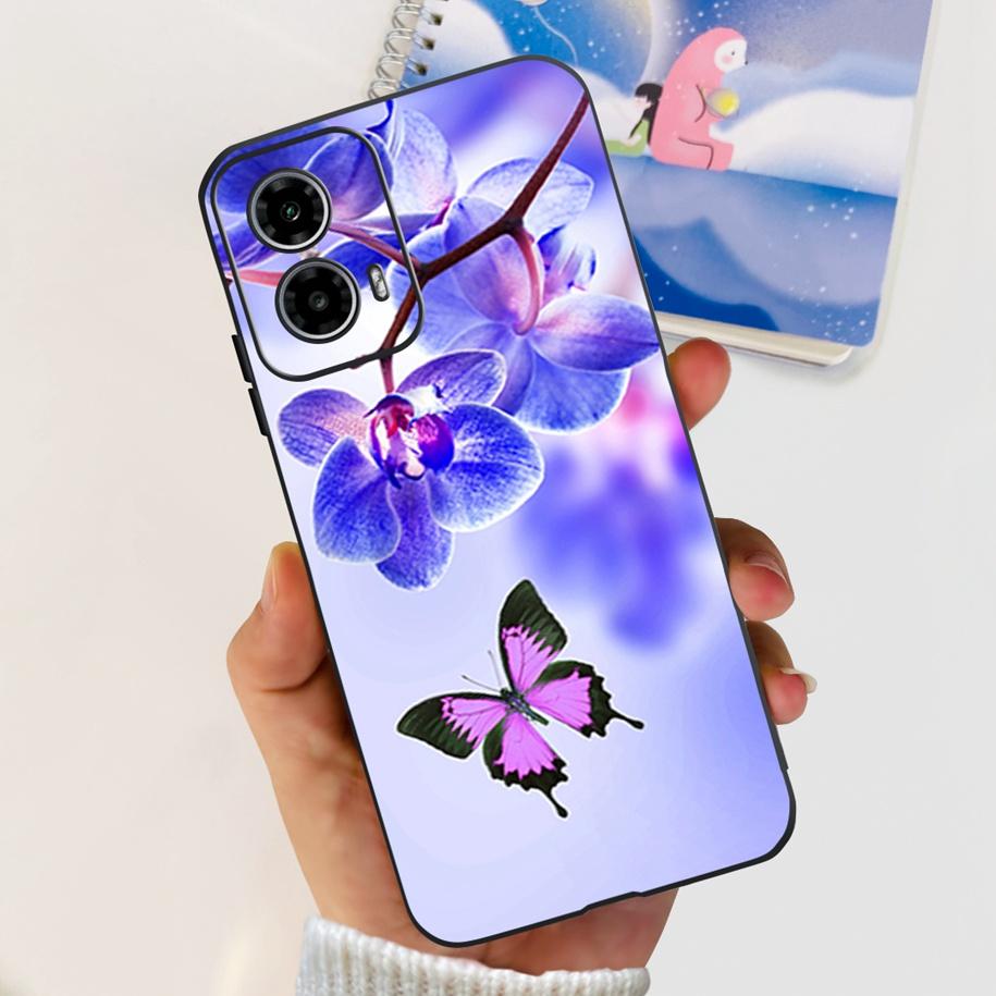 For Motorola Moto G24 Power Case 2024 New Fashion Flower Silicone Soft Back Cover For Moto G24 G34 Phone Case MotoG24 G 24 Coque