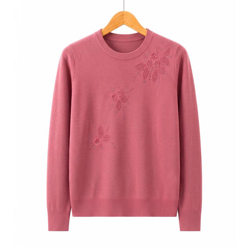 Hodo Women's Floral Embroidered Pullover Sweater