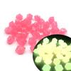 300pcs Mini Luminous Stones 14mm Fish Tanks Artificial Stone Aquarium Decoration for Indoor Outdoor Garden Yard Decor