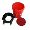 Pulley Car Wash Bucket with Sand & Gravel Filter - Large Capacity, Dual Use for Car Beauty Shops.
