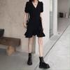 French Black Dress, New In Summer, Small Hepburn Style Temperament, Waist and Thin, Small Black Dress Woman