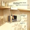 Under Sink Storage Basket Metal Mesh Hanging Basket Drill Free Rust Proof Drainage Bathroom Skincare Organizer Space Saving Rack
