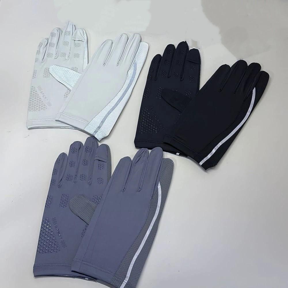 Non-Slip Ice Silk Riding Gloves Waterproof Summer Driving Mittens Summer Season