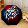 Chicago Cubs Print Auto 8?Ribs Folding Umbrella Wind Resistant Lightweight Automatic Umbrella For Daily Travel