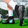 Men's High Top Soccer Shoes FG Long Spikes Adult Football Shoes Lightweight Professional Athletic Training