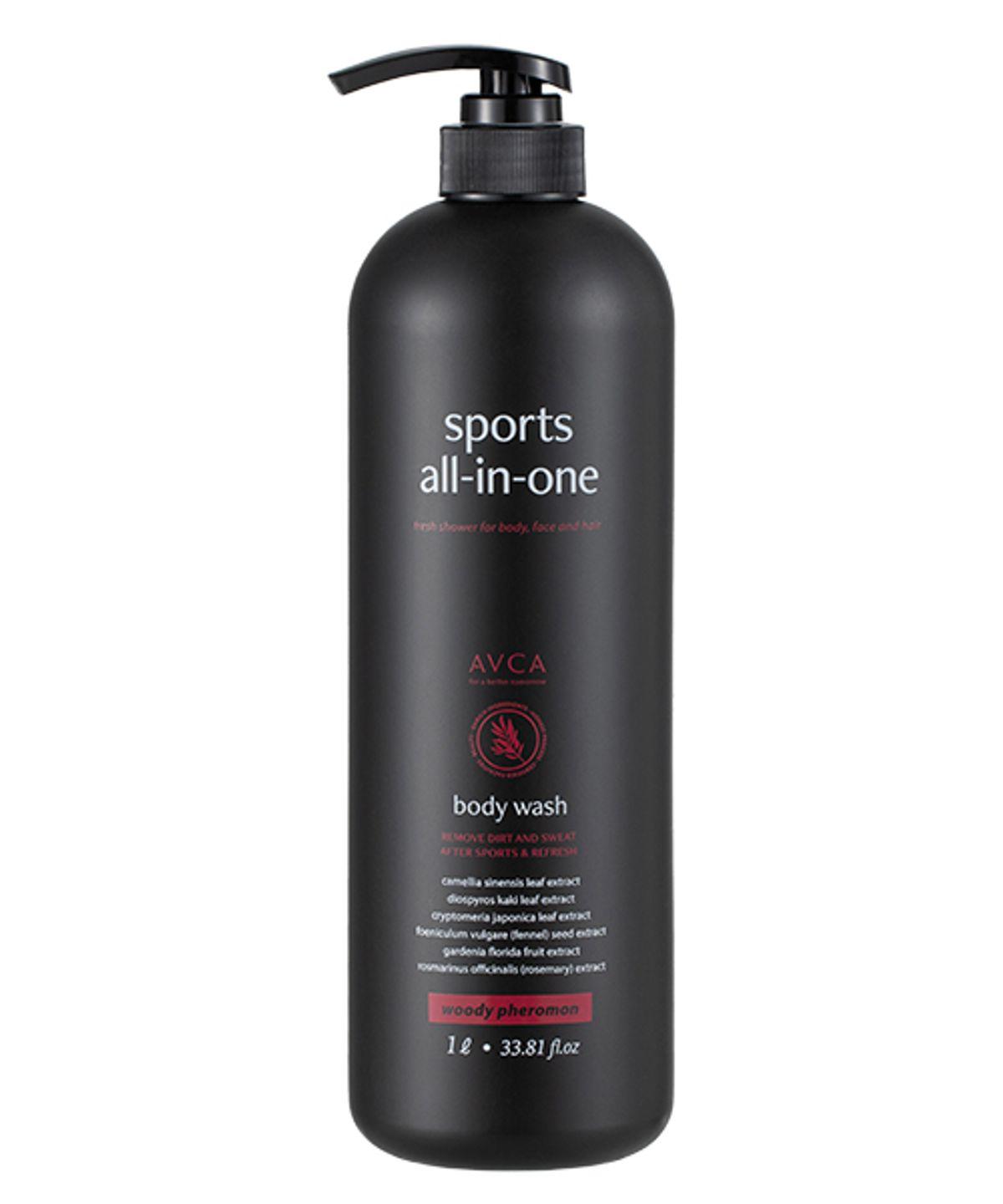 Sports All-in-One Perfumed Body Wash Woody Pheromone Scent 1000ml