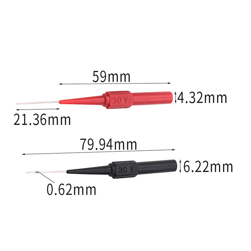Diagnostic Tools Multimeter Test Lead Extention Back Piercing Needle Tip Probes