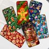Christmas Cartoon Pattern Phone Case For Google Pixel 10 9a 9 8A 8 7 7A 6 6A Pro XL 2024 5G Black Soft TPU Silicone