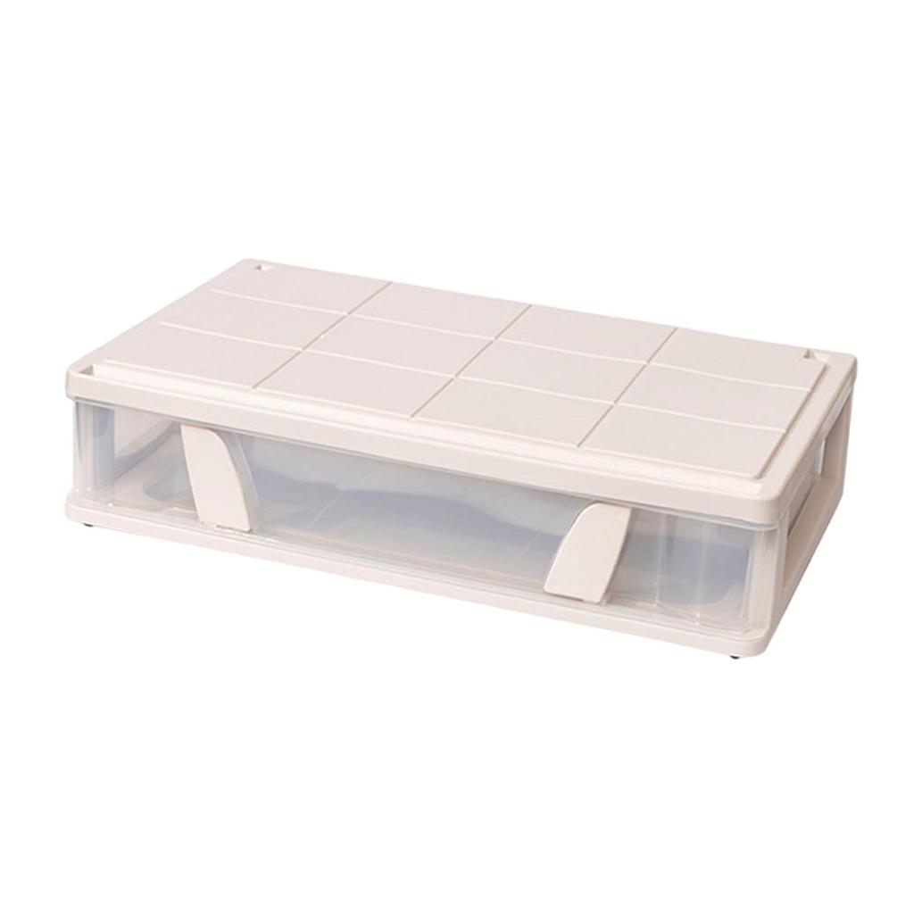 Under Bed Storage Box Closet Organizer Lidded Storage Bin Container for Study Room