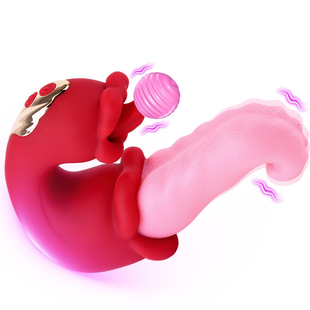 Vibrační sexuální hračky pro dospělé pro ženy 3 v 1 vibrátory s tlačením jazyka, dildo, sexuální hračky, sexuální hračky pro dospělé, hry pro páry