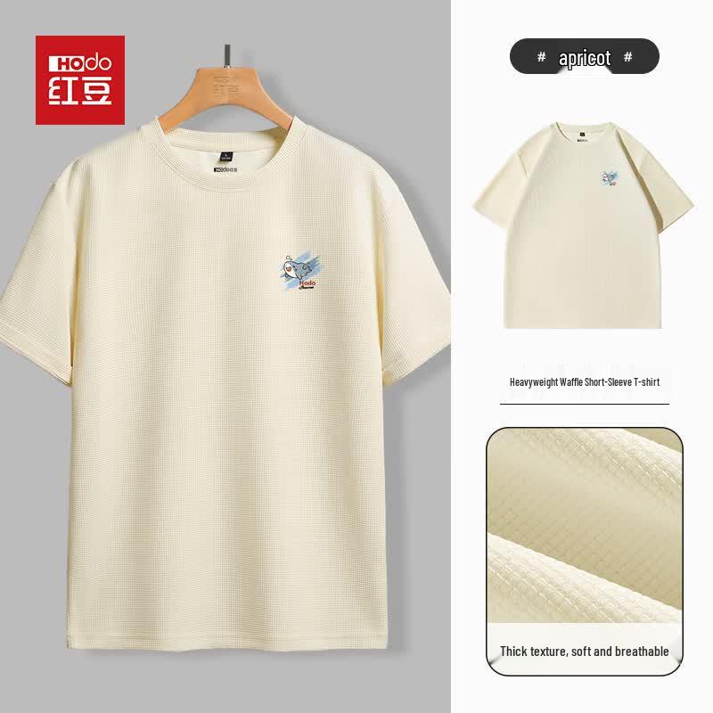 Hodo Men s Waffle Knit Short Sleeve T-Shirt 5XL