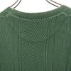 Mr.GENTLEMAN Short Sleeve Sweater M Green Knit Men's Used