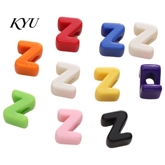 Craft Beads Set 10Pcs DIY Acrylic Bubble Letter Beads, Colorful Large Alphabet for Jewelry Making Crafts Making, Spacer Keychain Bag Charm Custom Word
