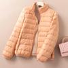 Light Down Jacket Women's New Autumn and Winter Down Duck Down Jacket Japanese and Korean Stand-up Collar Women's Down Jacket