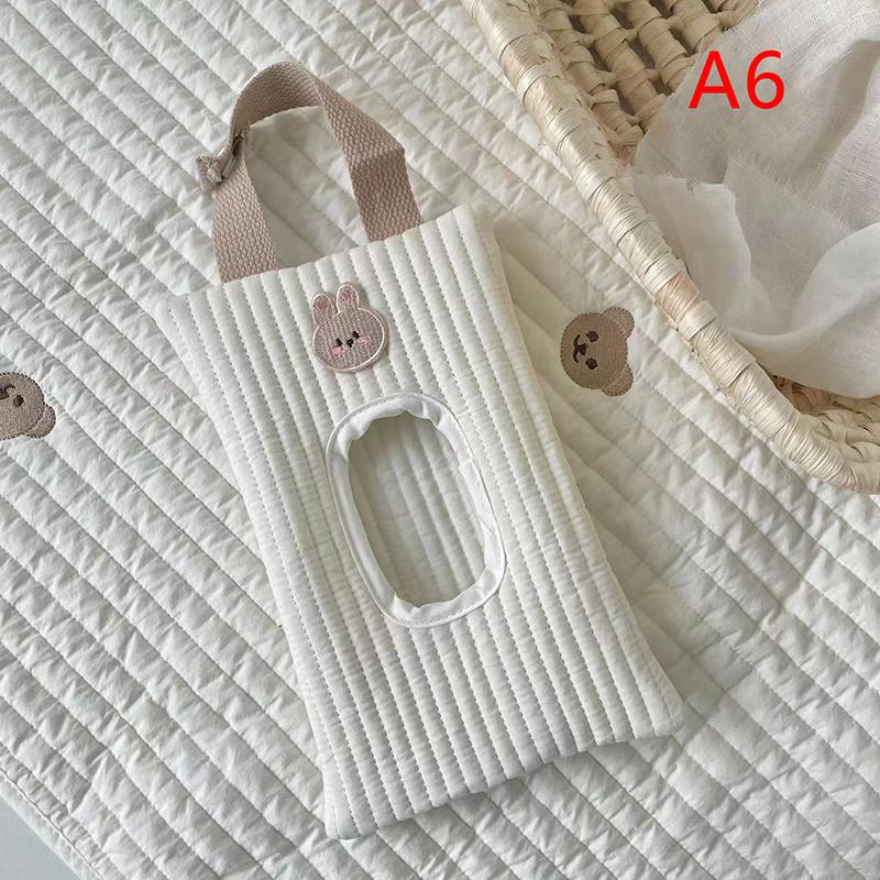 

Cartoon Cute Tissue Box Travel Car Portable Handheld Storage Bag Towel Cover Newborn Hanging Bag For Cart Accessories 2024 A6