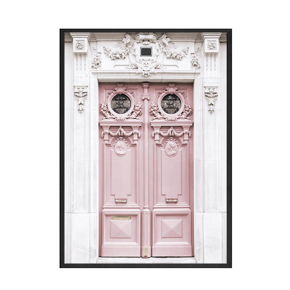 Modern Fashion Sex Women Canvas Painting Pink Flower Wall Art Postere și imprimeuri alb-negru și poze pentru decorarea camerei de zi