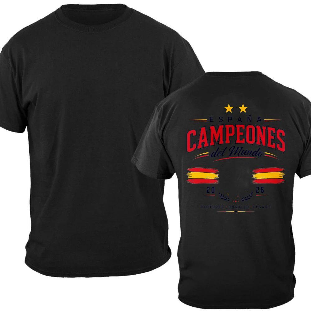 2026 Spain Tshirt Comfortable Breathable Tshirt Trendy Printed Tshirt For Unisex And Wounisex